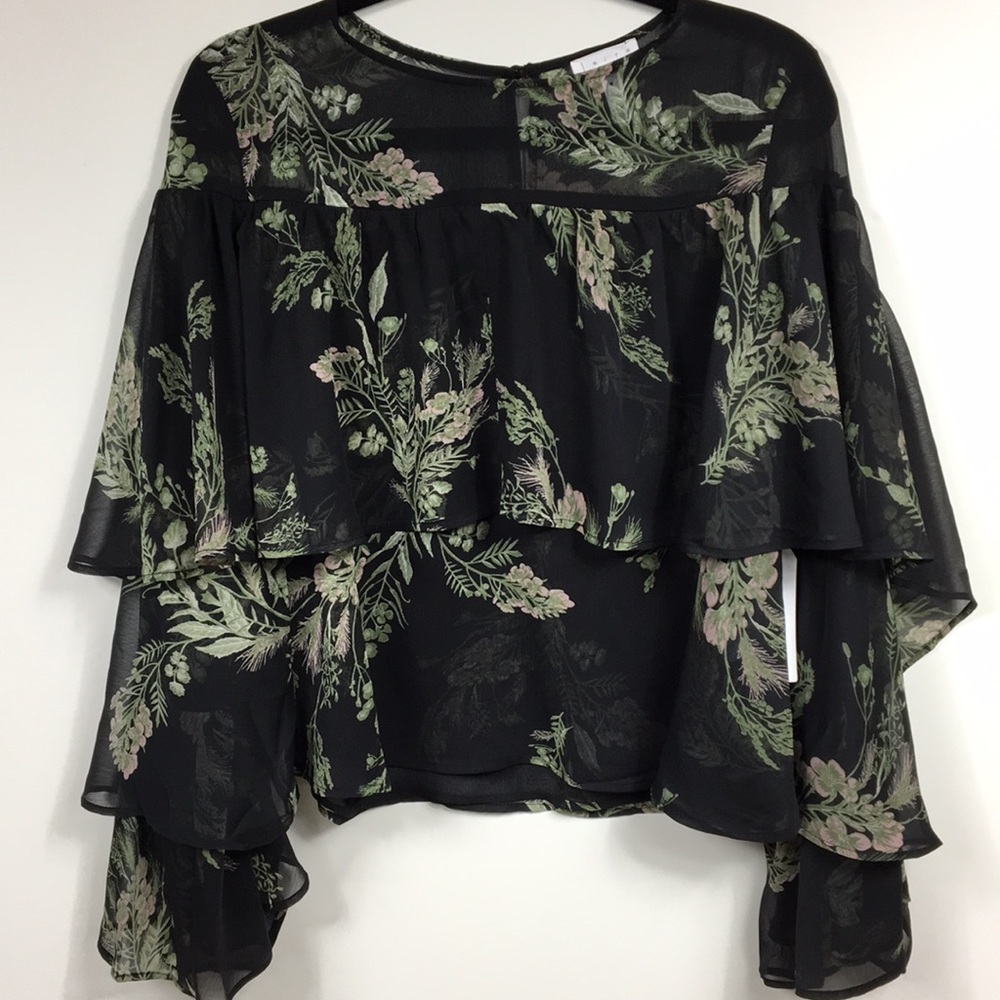 🆕Leith>Sheer layer bell sleeve boho NWT - Picture 2 of 5